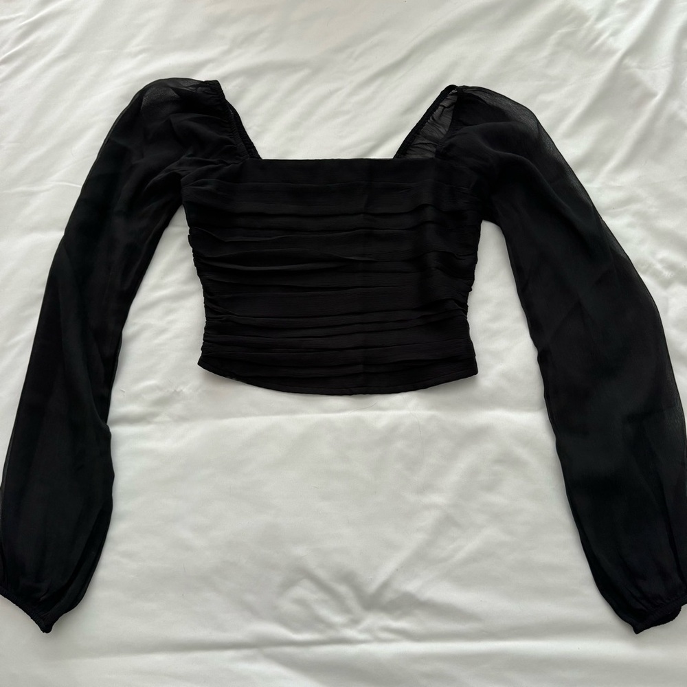 Elegant Black Women's Top